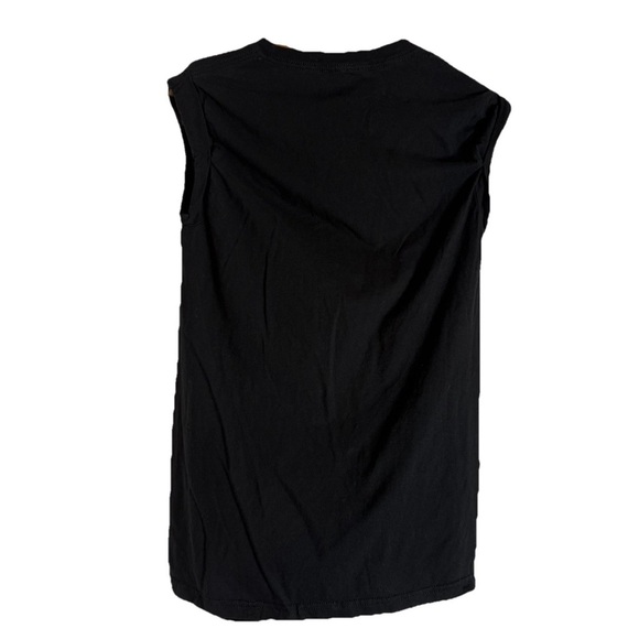 Hell On Heels Muscle T Rolled-Sleeve Black Orange Women’s Sz S Country Boot Rope - Picture 4 of 5